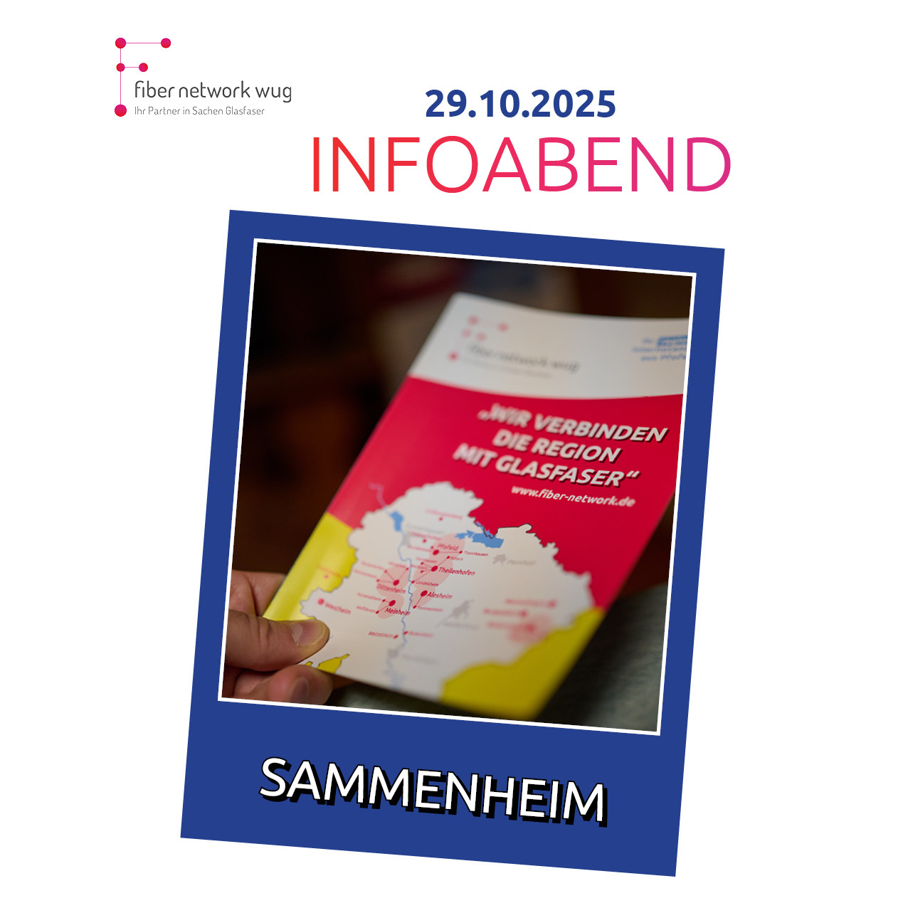 Ein Infoflyer der Fiber Network WUG